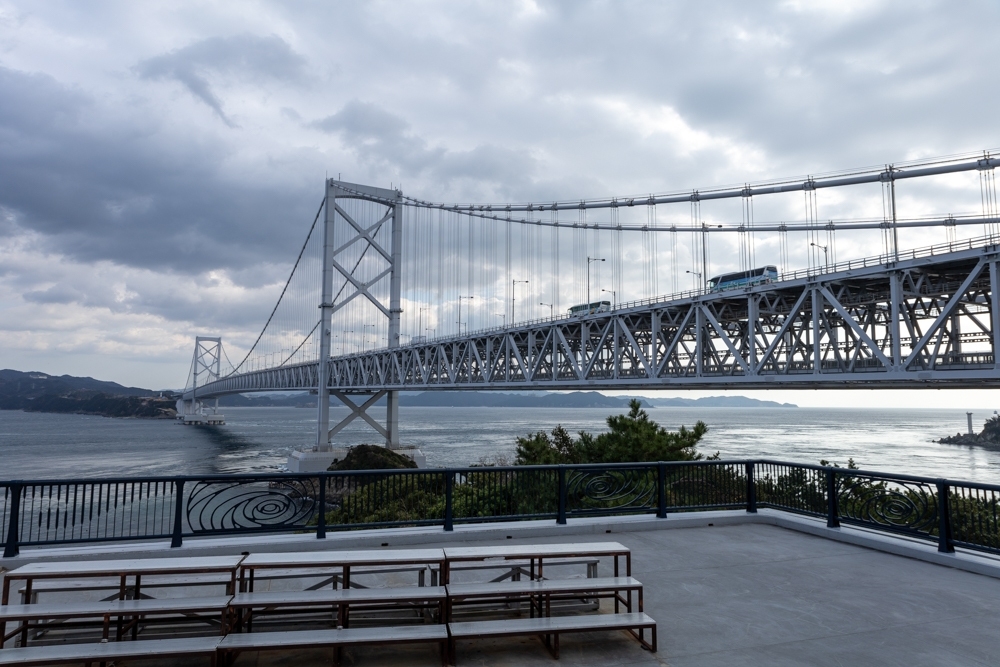 大鳴門橋、渦潮、鳴門公園、１月冬、徳島県鳴門市の観光・撮影スポット