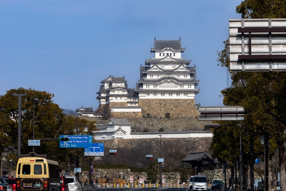 姫路城、１月冬、兵庫県姫路市の観光・撮影スポット