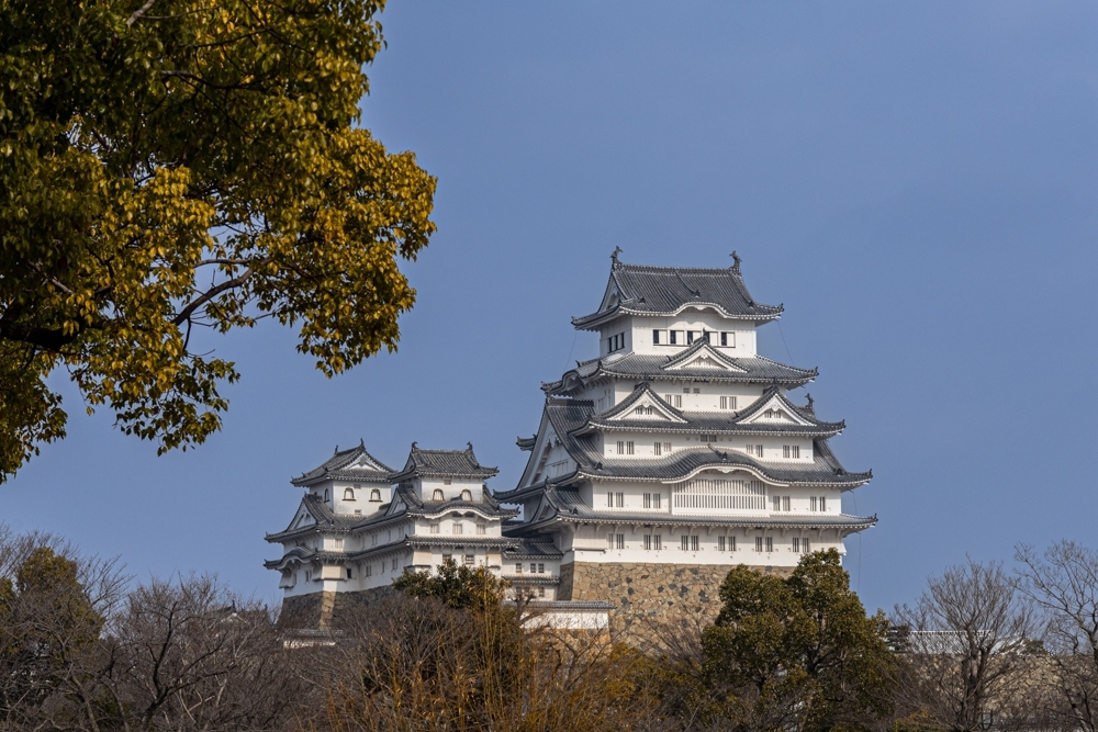 姫路城、１月冬、兵庫県姫路市の観光・撮影スポット