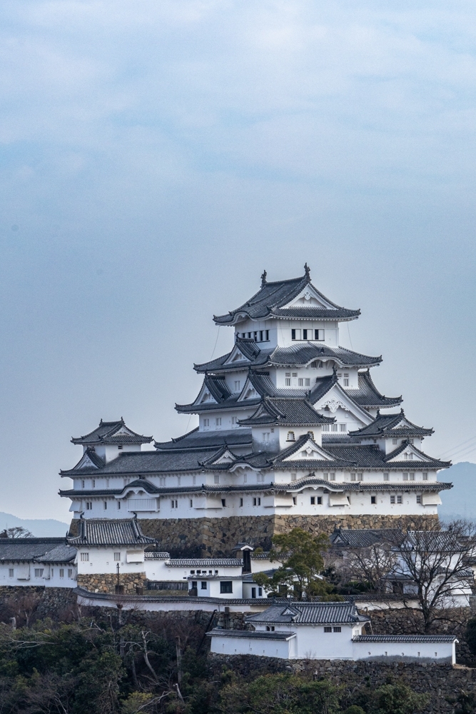 姫路城、男山配水池公園、１月冬、兵庫県姫路市の観光・撮影スポット