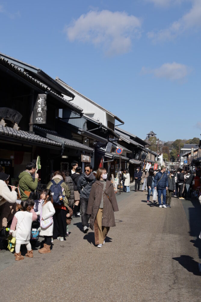 犬山城下町、町並み、２月冬、愛知県犬山市の観光・撮影スポット