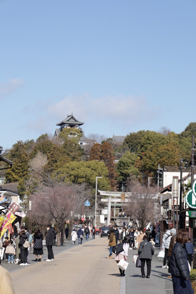 犬山城下町、町並み、２月冬、愛知県犬山市の観光・撮影スポット