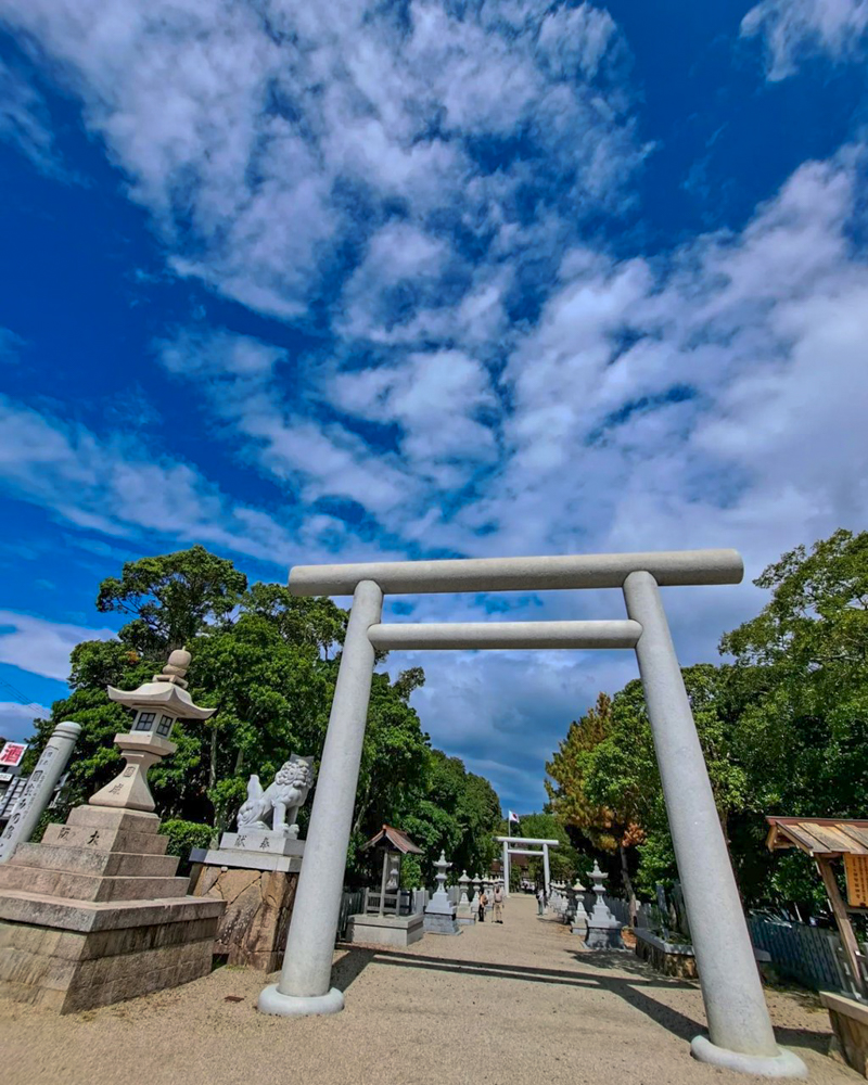 淡路国一宮 伊弉諾神宮、８月夏、兵庫県淡路市の観光・撮影スポットの名所