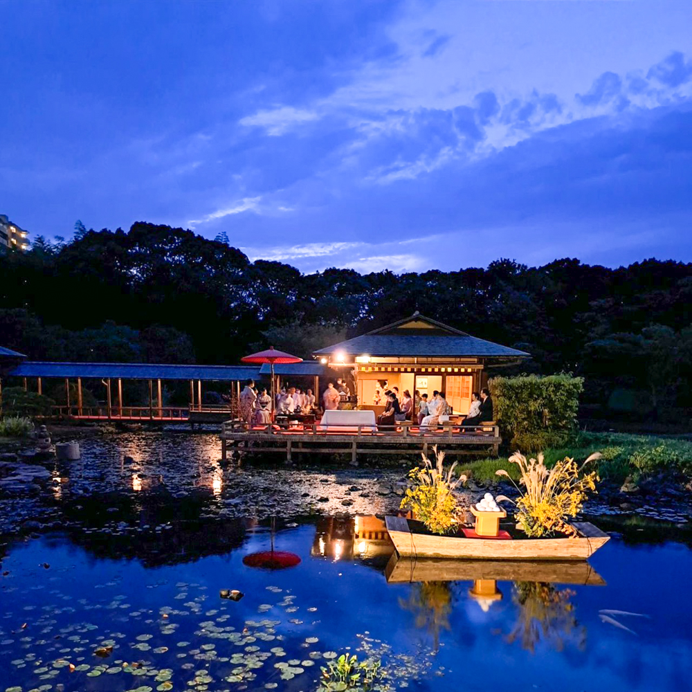 白鳥庭園、秋露祭、観月茶会、９月、秋、名古屋市熱田区の観光・撮影スポットの画像と写真