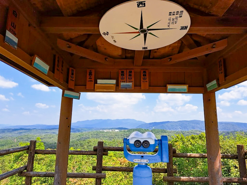 陶史の森 展望台 、8月夏、岐阜県土岐市の観光・撮影スポットの名所