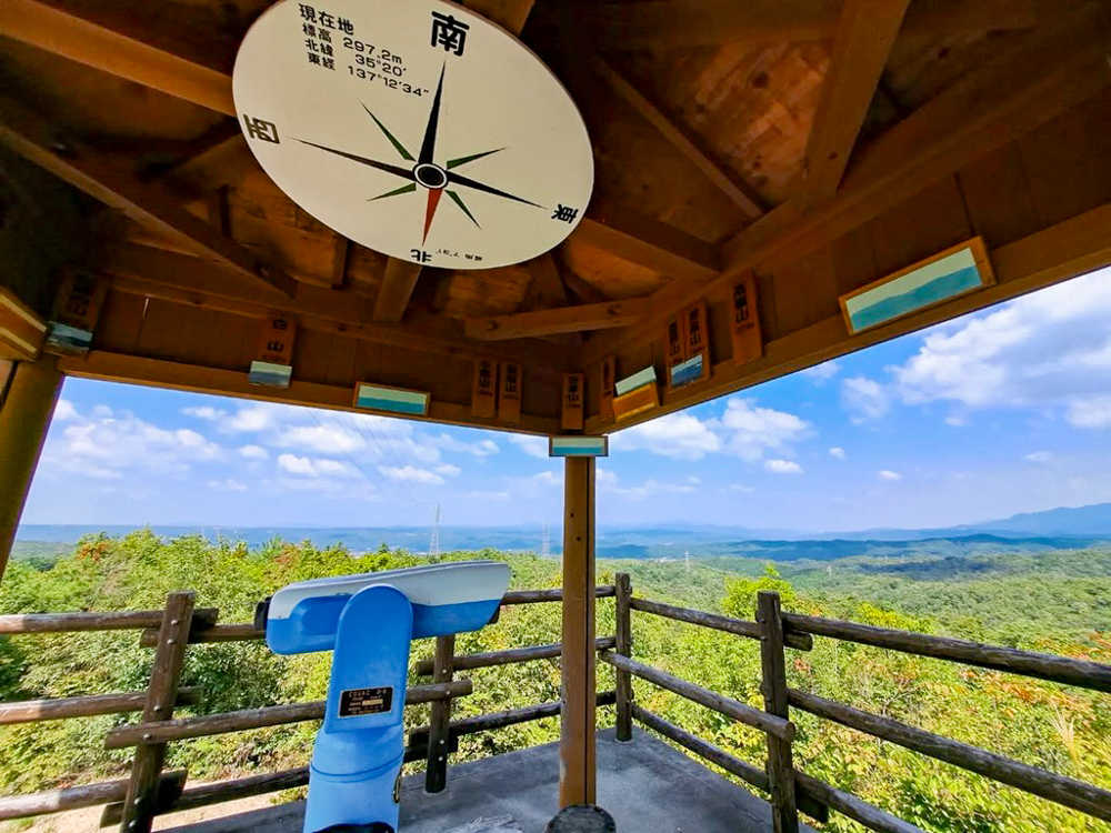 陶史の森 展望台 、8月夏、岐阜県土岐市の観光・撮影スポットの名所