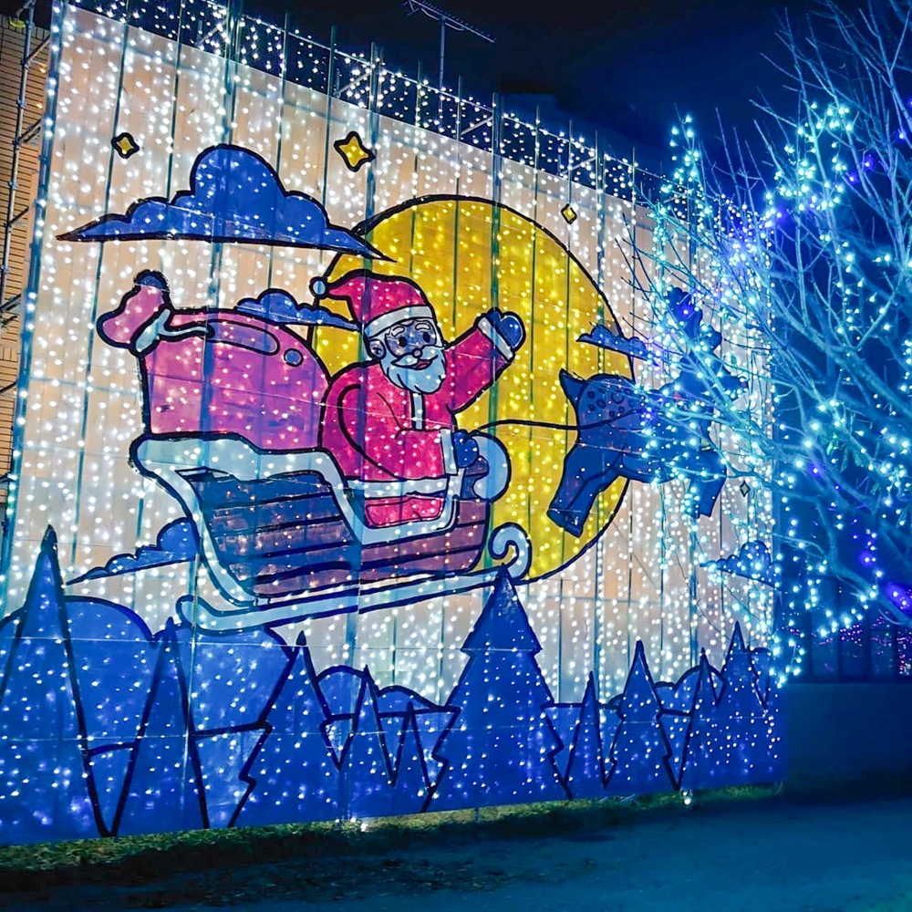 イルミネーションフェスタinあま 、12月冬、愛知県あま市の観光・撮影スポットの画像と写真