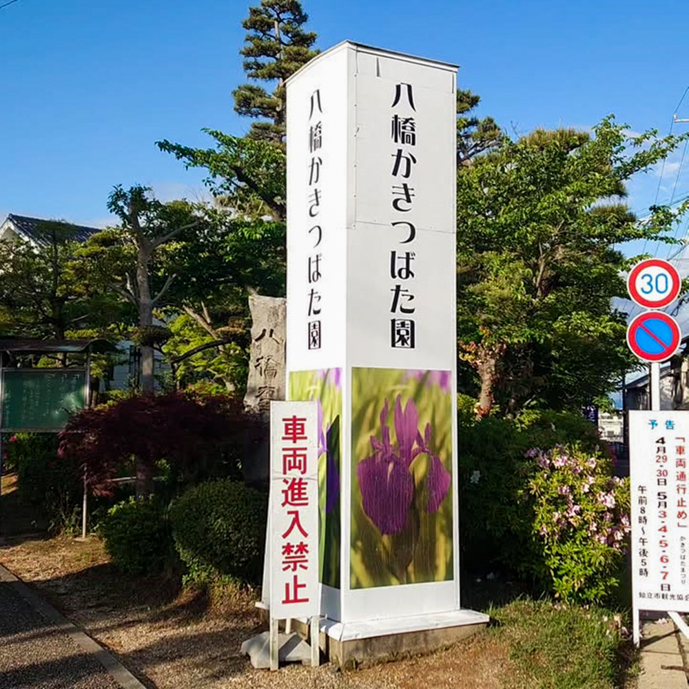 八橋のかきつばた、無量寿寺、5月の夏の花、愛知県知立市の観光・撮影スポットの画像と写真