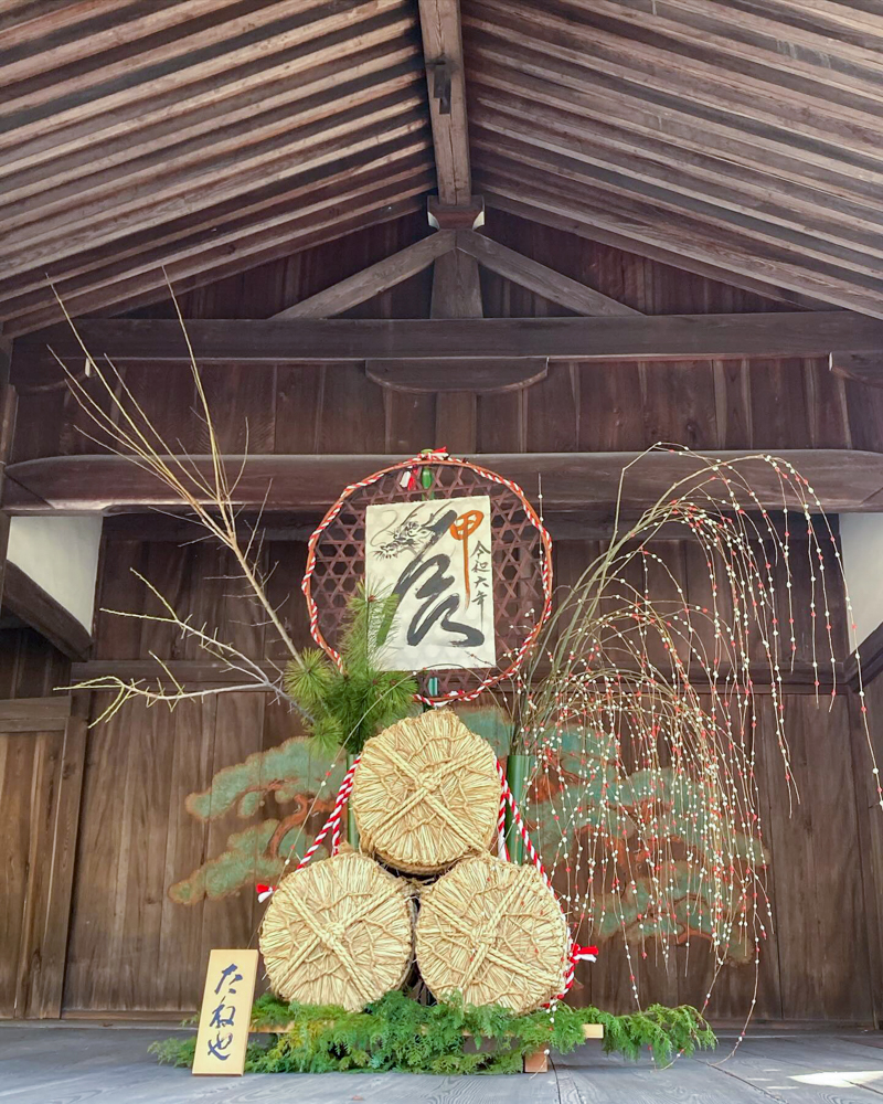 日牟禮(ひむれ)八幡宮 (1)、1月冬、滋賀県近江八幡市の観光・撮影スポットの名所