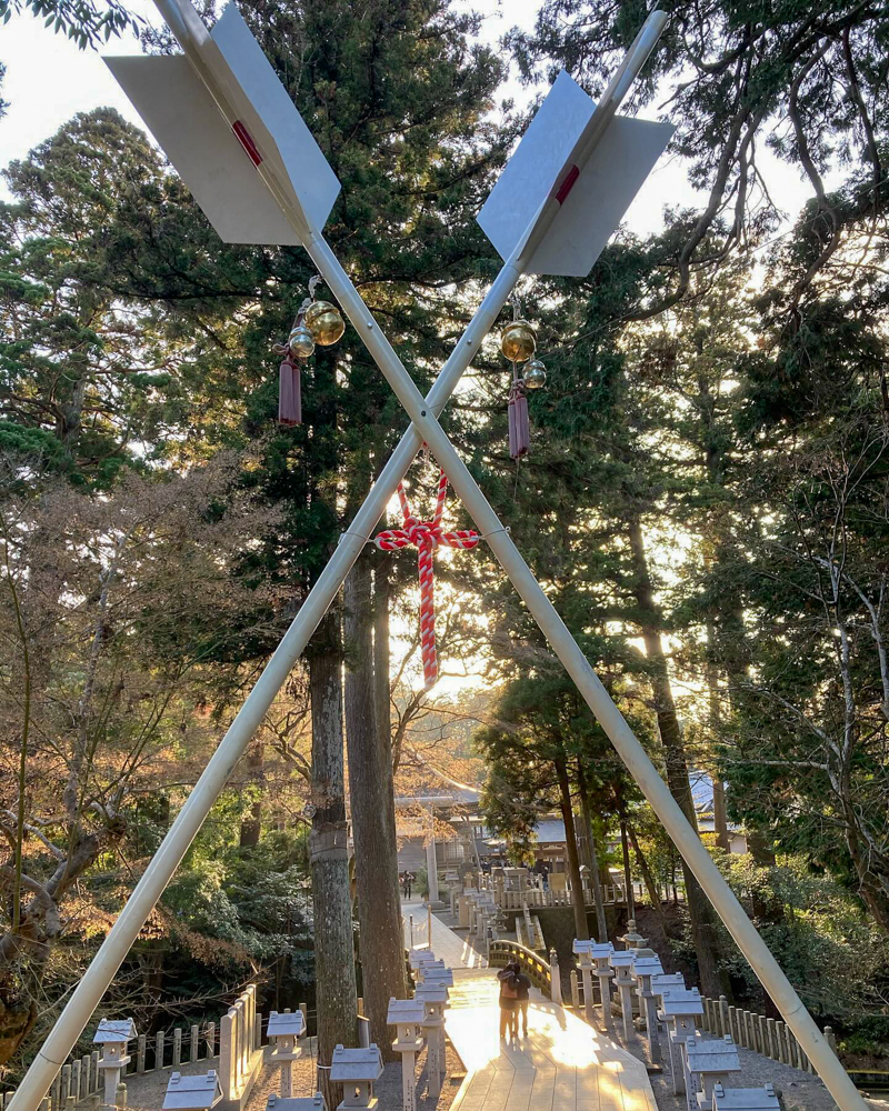 田村神社、1月冬、滋賀県甲賀市の観光・撮影スポットの名所