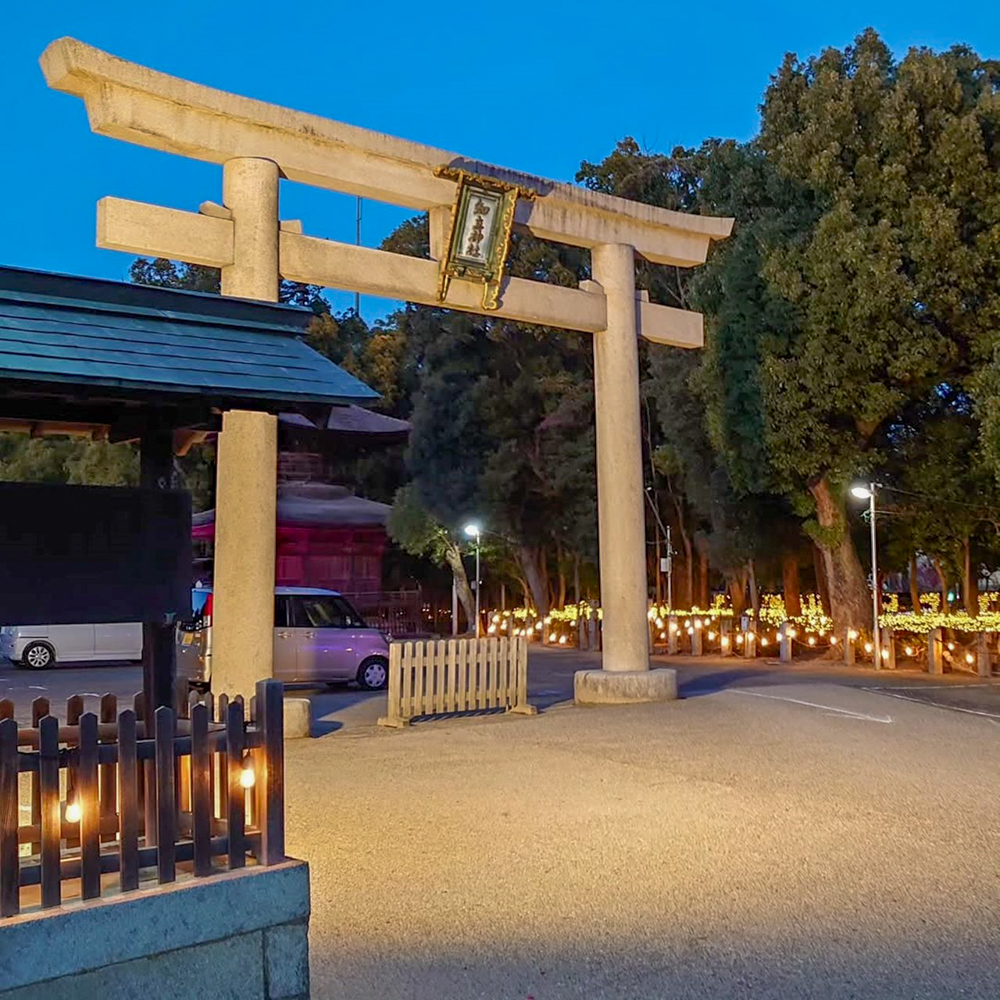 知立神社ファンタジードリームナイト 、2月冬、愛知県知立市の観光・撮影スポットの画像と写真