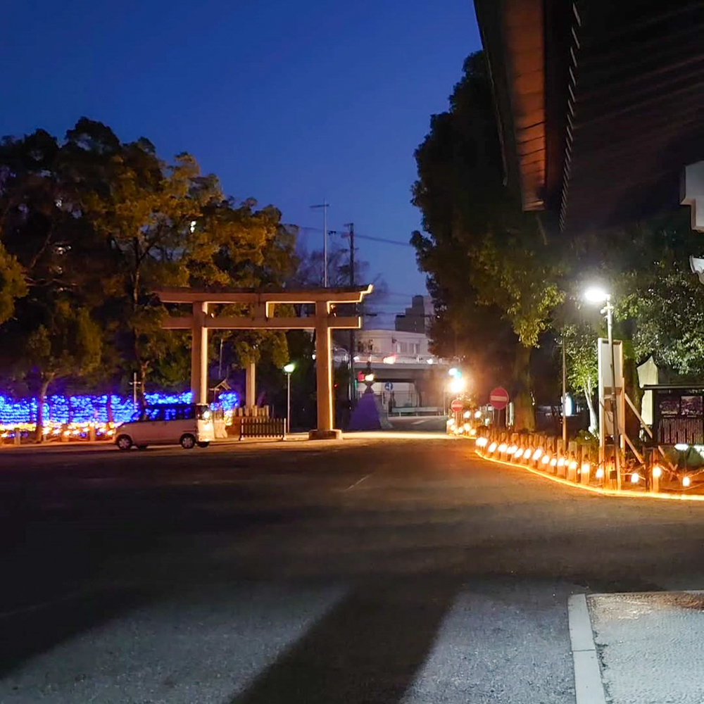 知立神社ファンタジードリームナイト 、2月冬、愛知県知立市の観光・撮影スポットの画像と写真